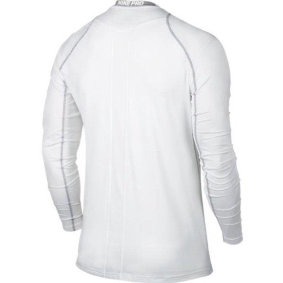 Nike Pro Cool Fitted Long Sleeve Shirt – White (Men’s) - Picture 2 of 7